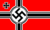 Německá bojová zástava s hákovým křížem, používaná od r. 1938